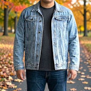 Vintage 90s Y2K Maxam Long Sleeve Denim Jacket